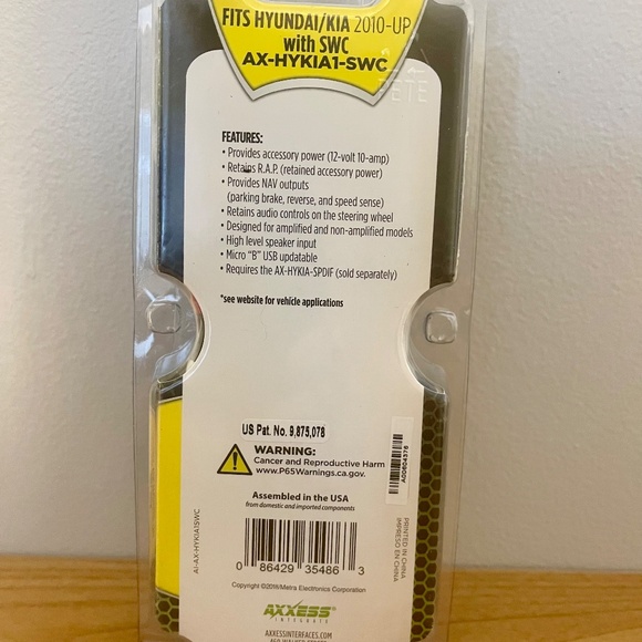 Axxess AX-HYKIA1-SWC Wiring Interface in select 2011-16 Hyundai and Kia vehicles - Picture 4 of 7